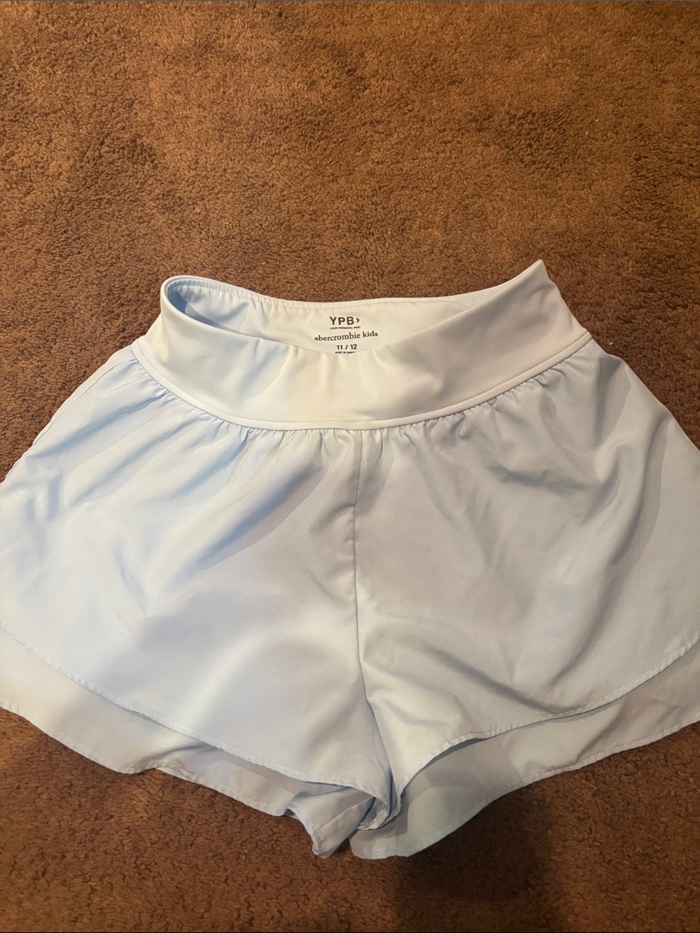 abercrombie kids Pale Blue Athletic Shorts
